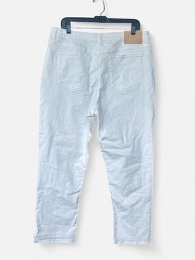 Frye White Denim Waistband with Branded Label